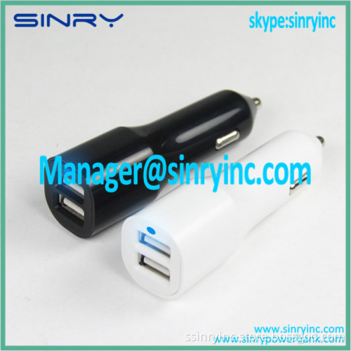 Black Car Charger with Dual Output CC08